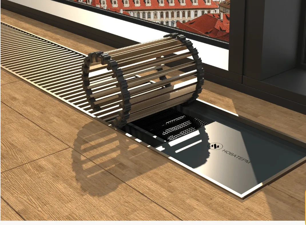 Внутрипольный конвектор Новатерм НТ-В-19/25/