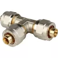 STOUT SFS-0009-000016 Тройник равнопроходный для металлопластиковых труб винтовой