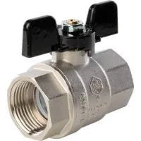 STOUT Кран  SVB-0002-000025 шаровой полнопроходной, ВР/ВР, ручка бабочка 1