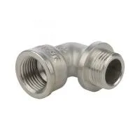 STOUT  SFT-0016-000014 Угольник с упором НВ никелированный 1/4 *