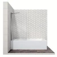 Душевая шторка с неподвижной дверью 16041103, 80*140 см