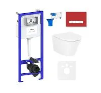 Комплект инсталляции и унитаза 7 в 1 Lavinia Boho Relfix Biore Compacto Rimless 75110155