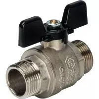 STOUT Кран SVB-0006-000020 шаровой полнопроходной, НР/НР, ручка бабочка 3/4