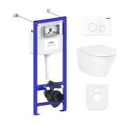 Комплект инсталляции и унитаза 6 в 1 Lavinia Boho Relfix Biore Compacto Rimless 77050173