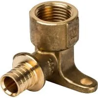 STOUT SFA-0009-001612 Угольник настенный с креплением для труб из сшитого полиэтилена аксиальный