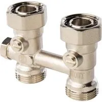 STOUT Узел SVH-0001-000020 нижнего подключения радиатора для однотрубной системы, прямой 3/4